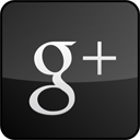 googleplus,custom,gloss,black icon