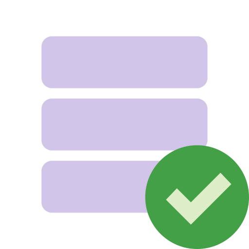 Accept Database svg vector icon