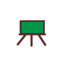 board, green board, homework, school svg vector icon