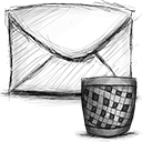 email,trash icon
