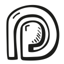 hand drawn, patreon, social, social media svg vector icon