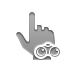 hand,point,binoculars icon