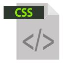 adobe, css, css extention, extention, file format svg vector icon
