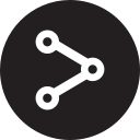 distribute, full, round, share svg vector icon