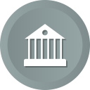 bank, building, estate, government, house, panteon, real svg vector icon