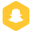 logo, media, network, snap, social svg vector icon