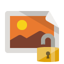 image,lock,open icon
