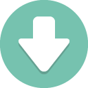 arrow, down icon