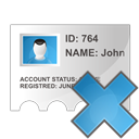 delete, profile, remove icon
