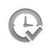 clock,checkmark icon