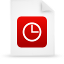 document, file, paper, red icon