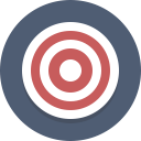 bullseye, target svg vector icon