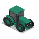 farm, front, rural, tractor, vehicle svg vector icon