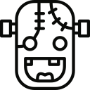 frankenstein, monster svg vector icon