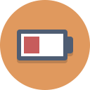 battery, low battery svg vector icon