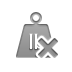 weight,pound,cross icon