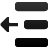 indent,decrease icon