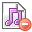 music,delete,del,remove icon