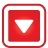basic, down, red, toggle icon