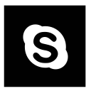 skype, square svg vector icon