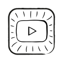 movie, music, play, player, video, you tube, youtube svg vector icon