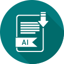 ai file, extensiom, file, file format svg vector icon