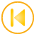 basic, begin, button, yellow icon