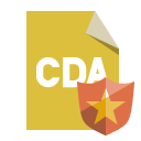 file,format,cda,shield icon
