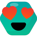 emoji, emot, happy, love, reactions svg vector icon