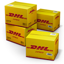 dhl, shipping icon