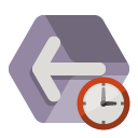 previous,clock icon