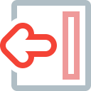arrow, exit, left, logout, move, previous, right svg vector icon