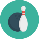 ball, bowling, game, sport svg vector icon