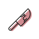 blood, cut, halloween, killer, knife, scary, sweet svg vector icon