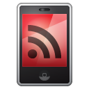 feed, mobile, red, rss icon