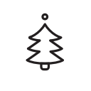 chistmas, christmastree, tree svg vector icon