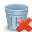 delete, trashcan icon