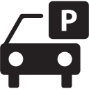 car, packing, parking, sign, vehicle svg vector icon