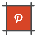 pinterest svg vector icon