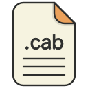 archieve, cab, compressed, document, file, format, zip svg vector icon