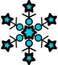 christmas, icicle, snow, snow flake, xmas svg vector icon