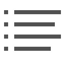 bullet, item, line, list, menu, paragraph, text svg vector icon