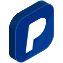 internet, media, network, online, payment, paypal, social svg vector icon