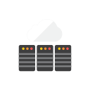 cloud, database svg vector icon