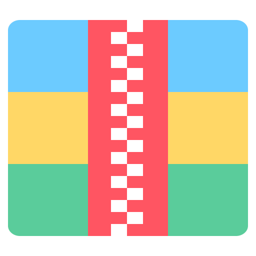 Zip svg vector icon