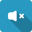 adjust, blue, mute, shadow, silence, speaker, volume svg vector icon