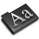 font,black icon