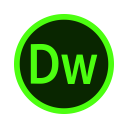 adobe, code, css, design, dreamweaver, web, web design svg vector icon