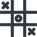 tac, tic, toe svg vector icon
