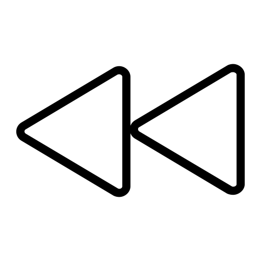 Rewind svg vector icon
